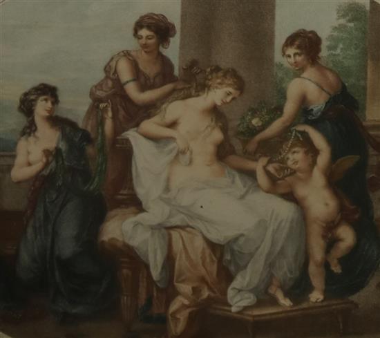 Two prints of figures - Angelica Kauffman etc.
